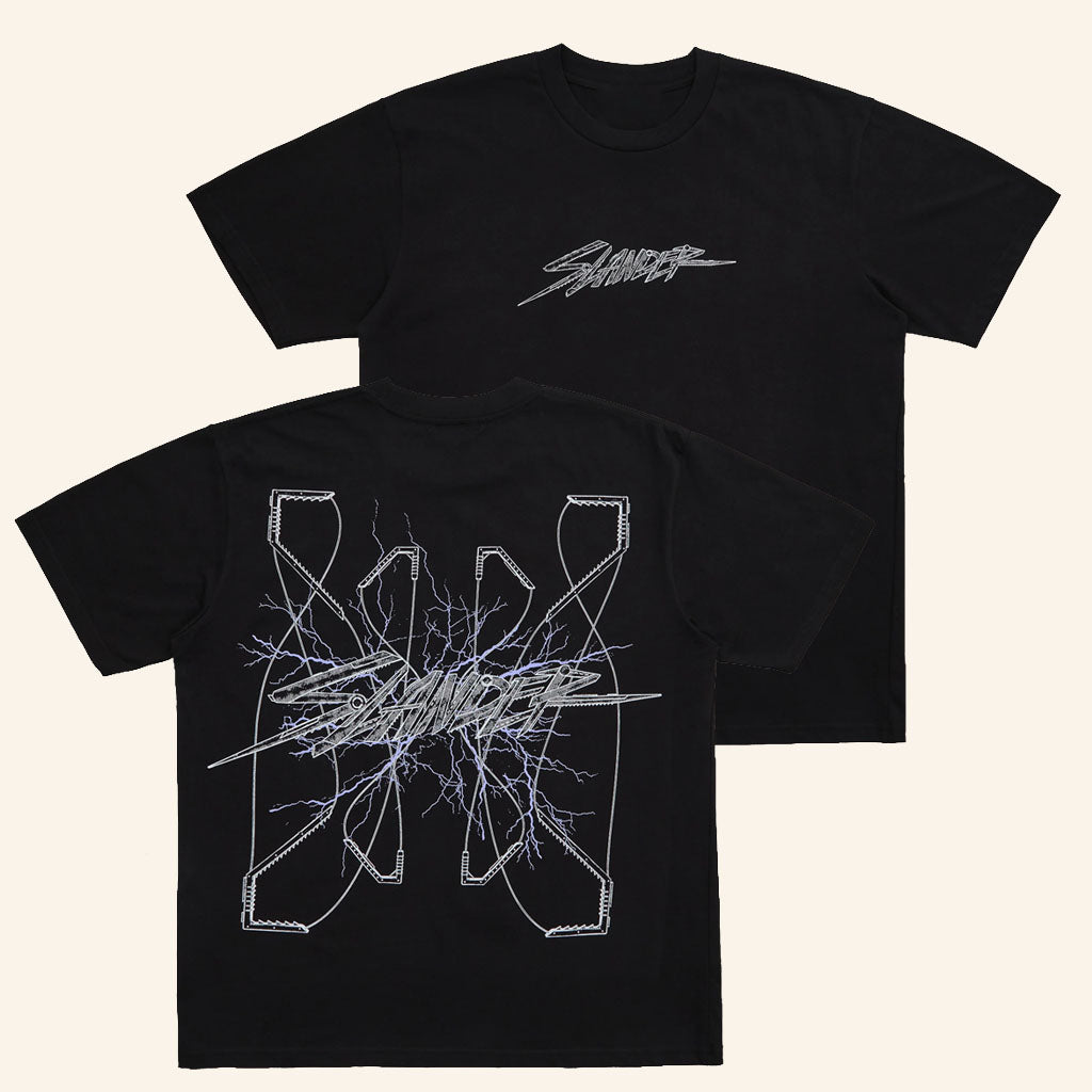 Slander Merch 2026 Neural Net T-Shirt Black Slander Duo Tee Present For DJ Fans