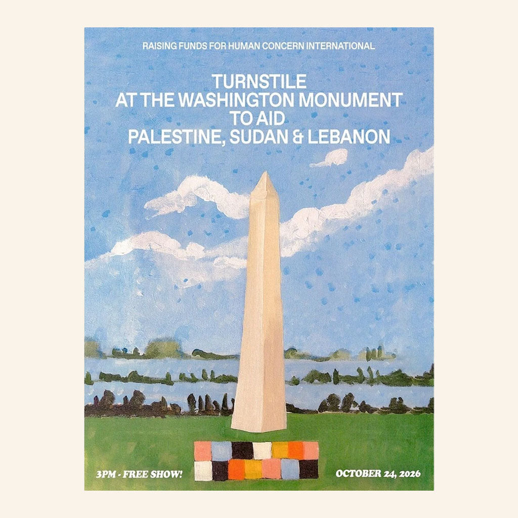 Turnstile Washington DC Poster At The Washington Monument October 24 2026 Wall Art Decor Ideas