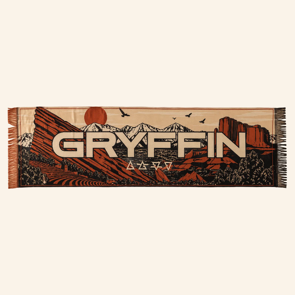 Gryffin Merch 2026 Red Rocks Scarf Gryffin Concert Gear Best Gift For DJ Lovers