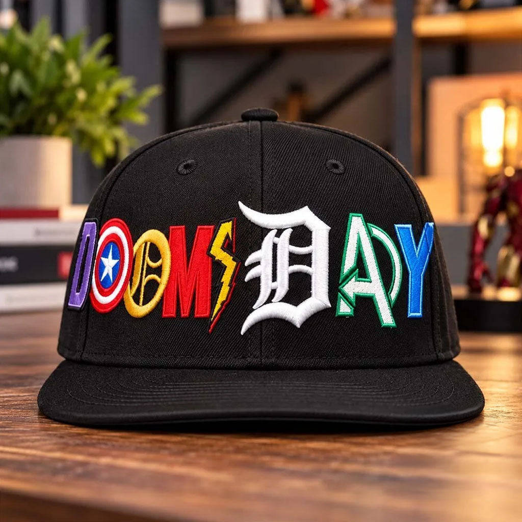 Marvel Avengers Doomsday Superhero Multi Logo Snapback Hat Avengers Doomsday Merch Fan Gifts'