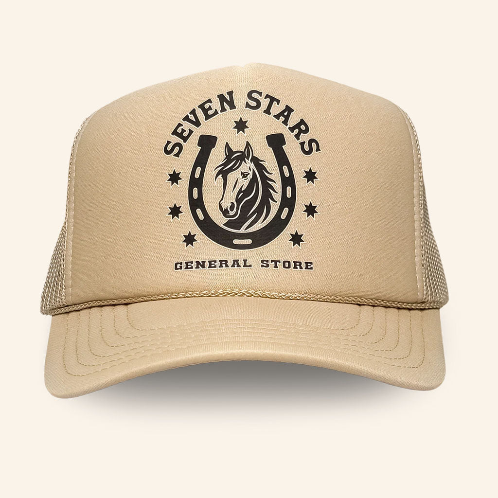 Seven Stars Merch 2026 7S General Store Horse Shoe Logo Trucker Hat Gifts For Festival Goer