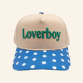 Loverboy Merch 2026 Loverboy Classic Hat Polka Dot Embroidered Cap Gifts For Rock Lovers