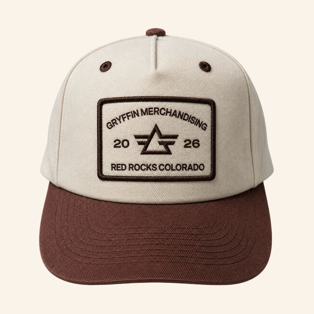 Gryffin Merch 2026 Red Rocks Hat Embroidered Gryffin Concert Hat Gifts For Music Nerds
