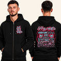 Sick New World Texas 2026 Merch Airbrush Zip Lineup Hoodie Present For Festival Goers