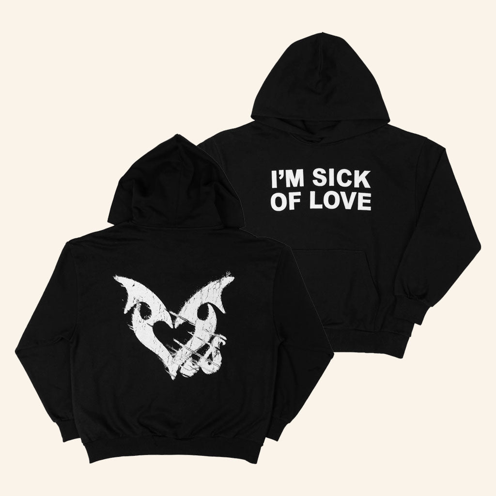 Khan Asadi Merch 2026 Black I'm Sick Of Love Hoodie Asadi Merch Lovesick Clothing Fan Gifts