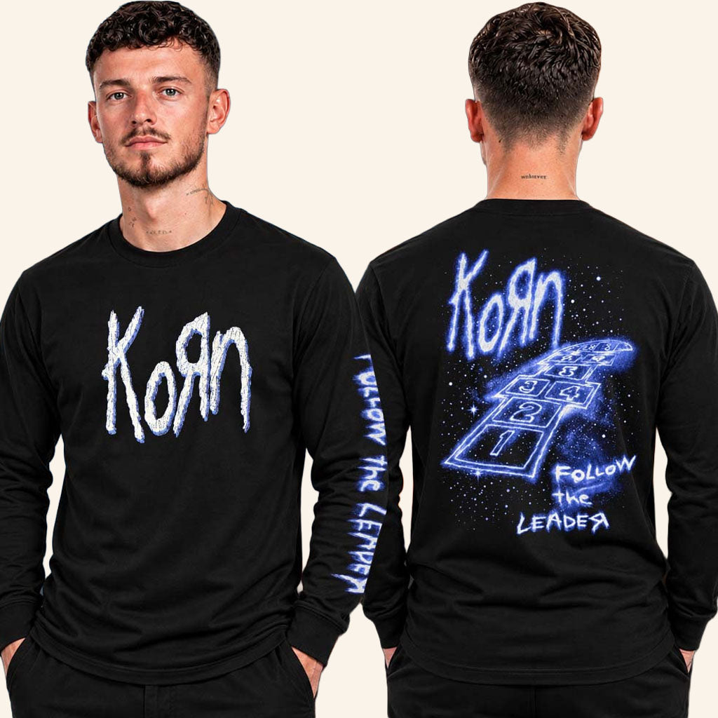 Korn Merch Europe Tour 2026 Follow The Leader Long Sleeve Shirt Gift For Metal Fans