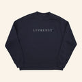 Loverboy Merch 2026 The Typewriter Sweatshirt Navy Loverboy Apparel Gifts For Rock Fan
