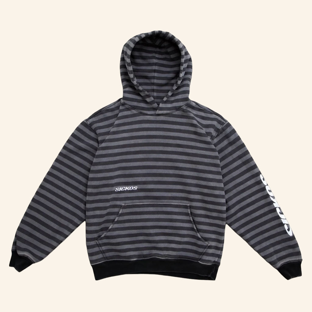 Sickos Merch 2026 Greyday Striped Hoodie Sickos Hooded Sweatshirt Gifts For Friends