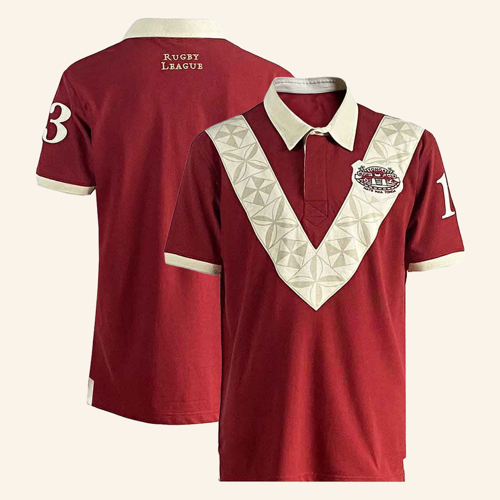 Tonga Rugby League Merch Tonga Rugby League Polo Shirt 1995 Apparel Gifts For Dad
