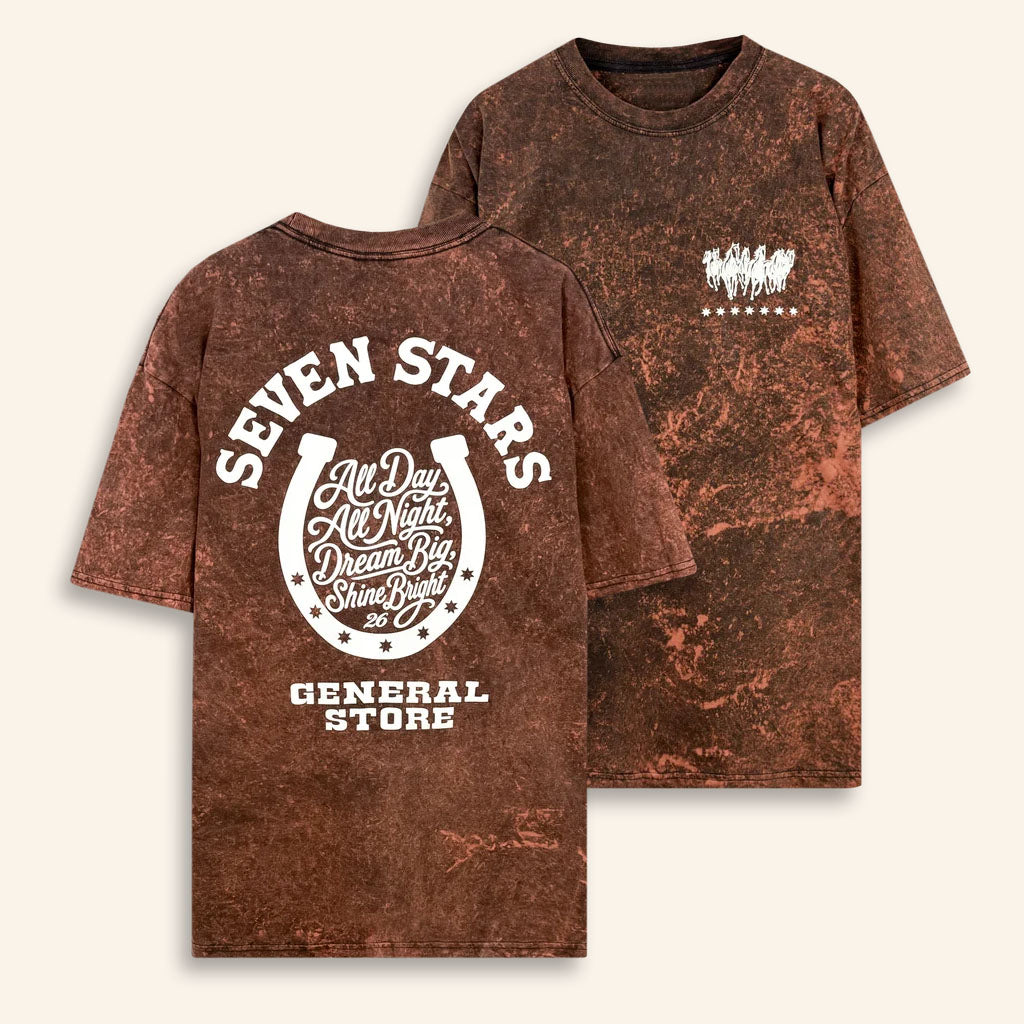 Seven Stars Merch 2026 7S General Store Horse Shoe T-Shirt Gift For Festival Goers