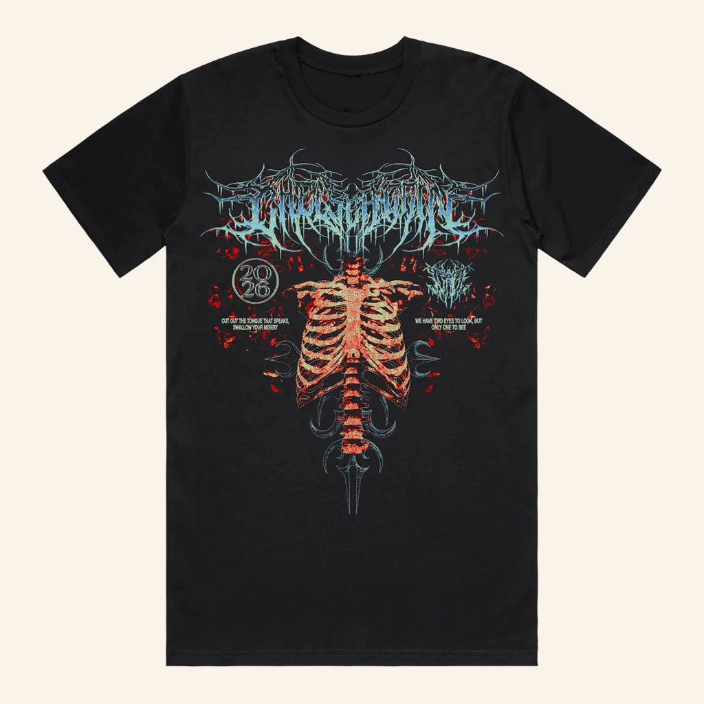 Chelsea Grin Merch 2026 Ribcage T-Shirt Chelsea Grin Shirt Best Gifts For Music Lovers
