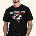 System Of A Down Merch Sick New World Texas 2026 Texas Map T-Shirt Gift For Metalheads