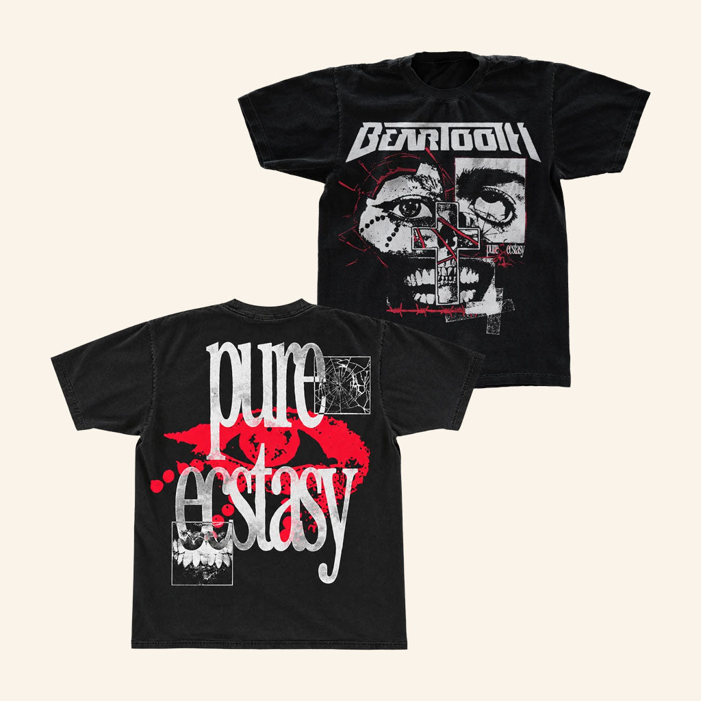 Beartooth Merch 2026 Pure Ecstasy Teeth T-Shirt Beartooth Shirt Best Gifts For Rock Lovers