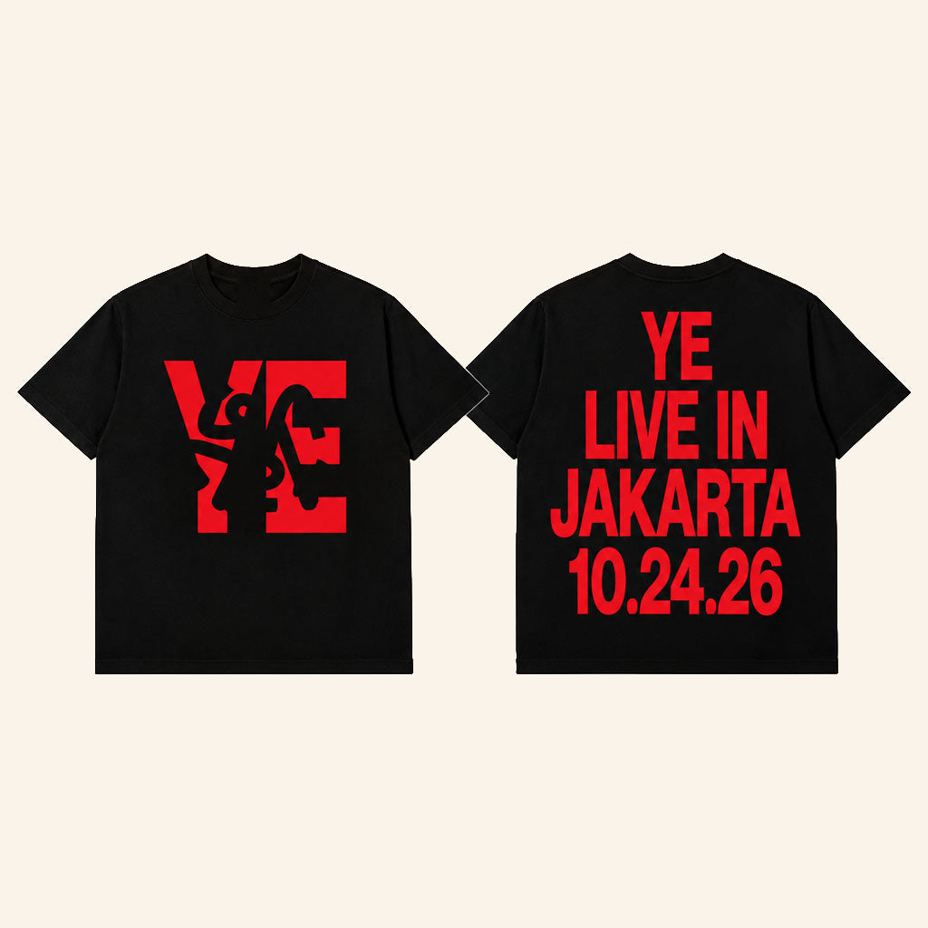 Kanye West Merch Ye Live At Gelora Bung Karno In Jakarta On October 24 2026 T-Shirt Fan Gear