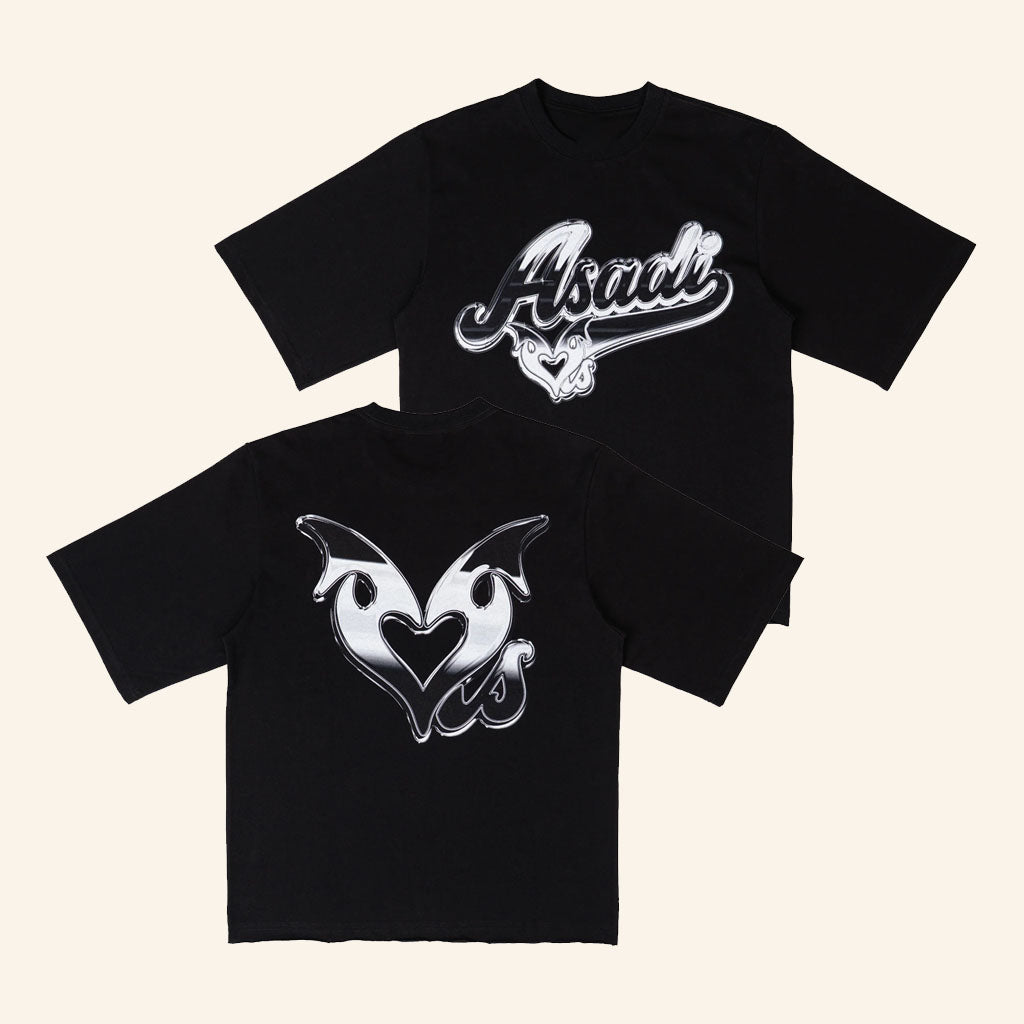 Khan Asadi Merch 2026 Asadi X LVSK T-Shirt Black Lovesick Clothing LVSK Store Asadi Merch