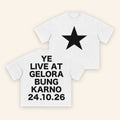 Kanye West Merch Ye Live At Gelora Bung Karno In Jakarta On October 24 2026 T-Shirt White