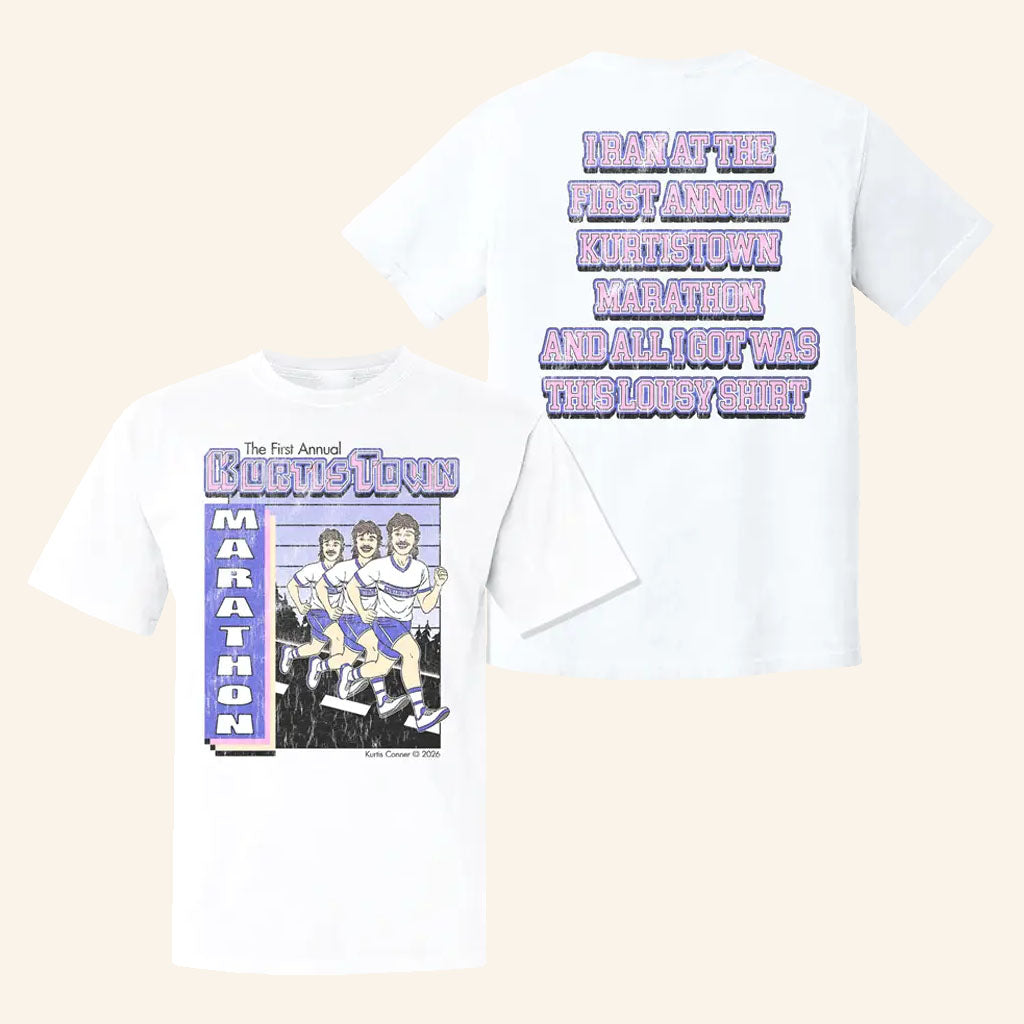 Kurtis Conner Merch 2026 Kurtis Marathon White T-Shirt Gift Ideas For Youtuber Fans