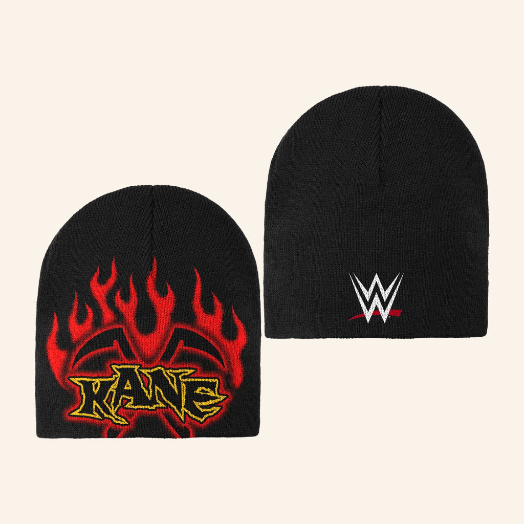 Warren Lotas X WWE Merch 2026 Kane Beanie Black Gifts For WWE Wrestling Fans
