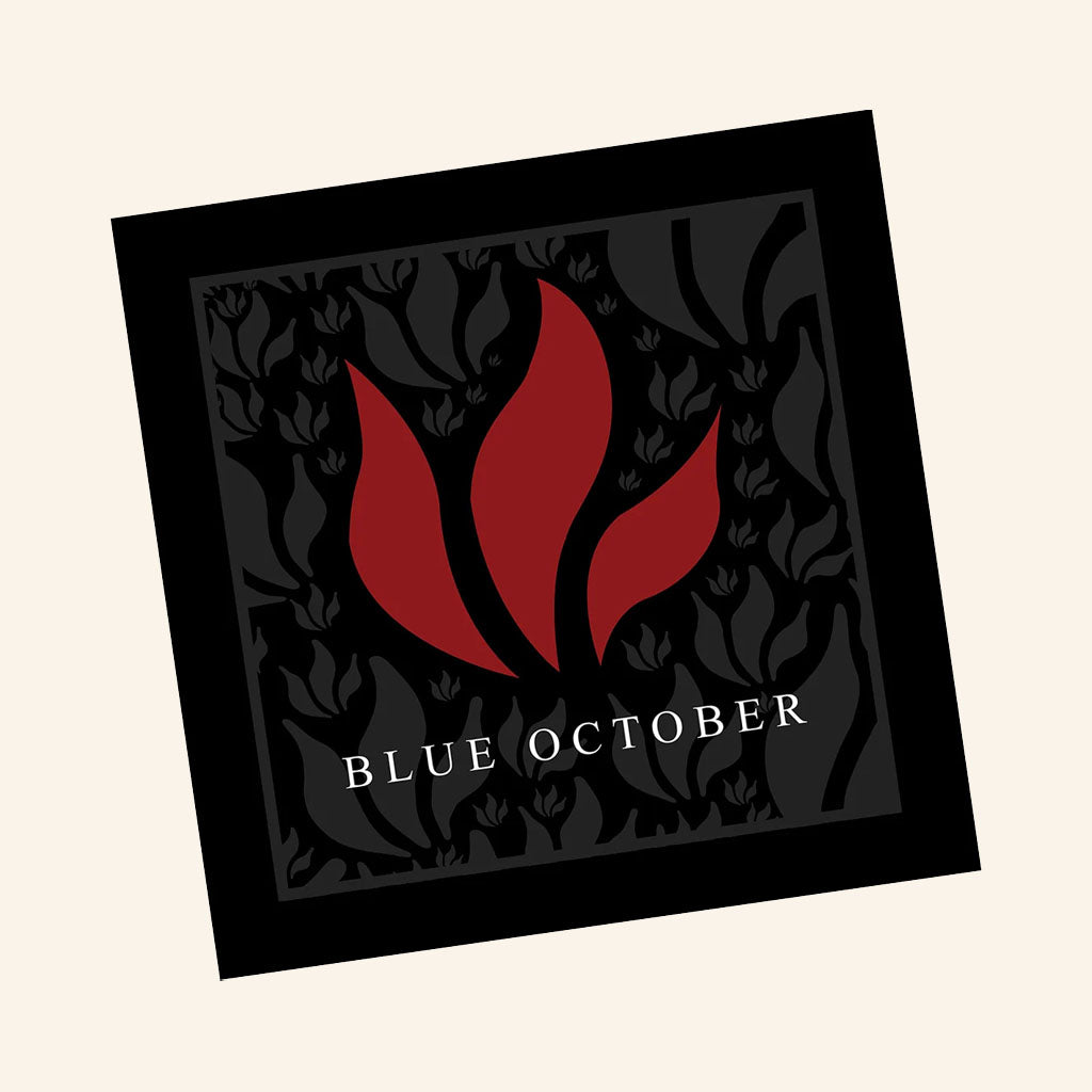 Blue October Merch 2026 Foiled Flame Bandana Gifts For A Rock Music Lover