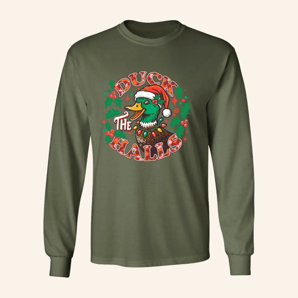 Lulu Mac Merch 2026 Duck The Halls Long Sleeve Shirt Christmas Gifts For Friends