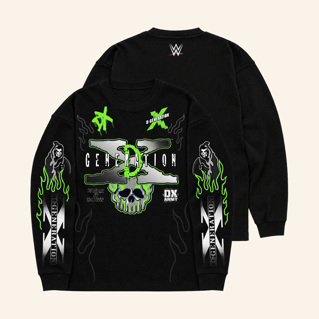 Warren Lotas X WWE Merch 2026 DX Moto Vintage Black Long Sleeve Shirt Gift For Brothers