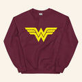 Wonder Woman Merch 2026 Logo Crewneck Wonder Woman Sweatshirt Gift For DC Universe Fans