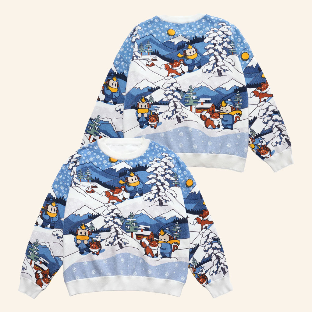 CDawgVA Merch 2026 Snowscape Crewneck Sweatshirt Christmas Gift For Fans