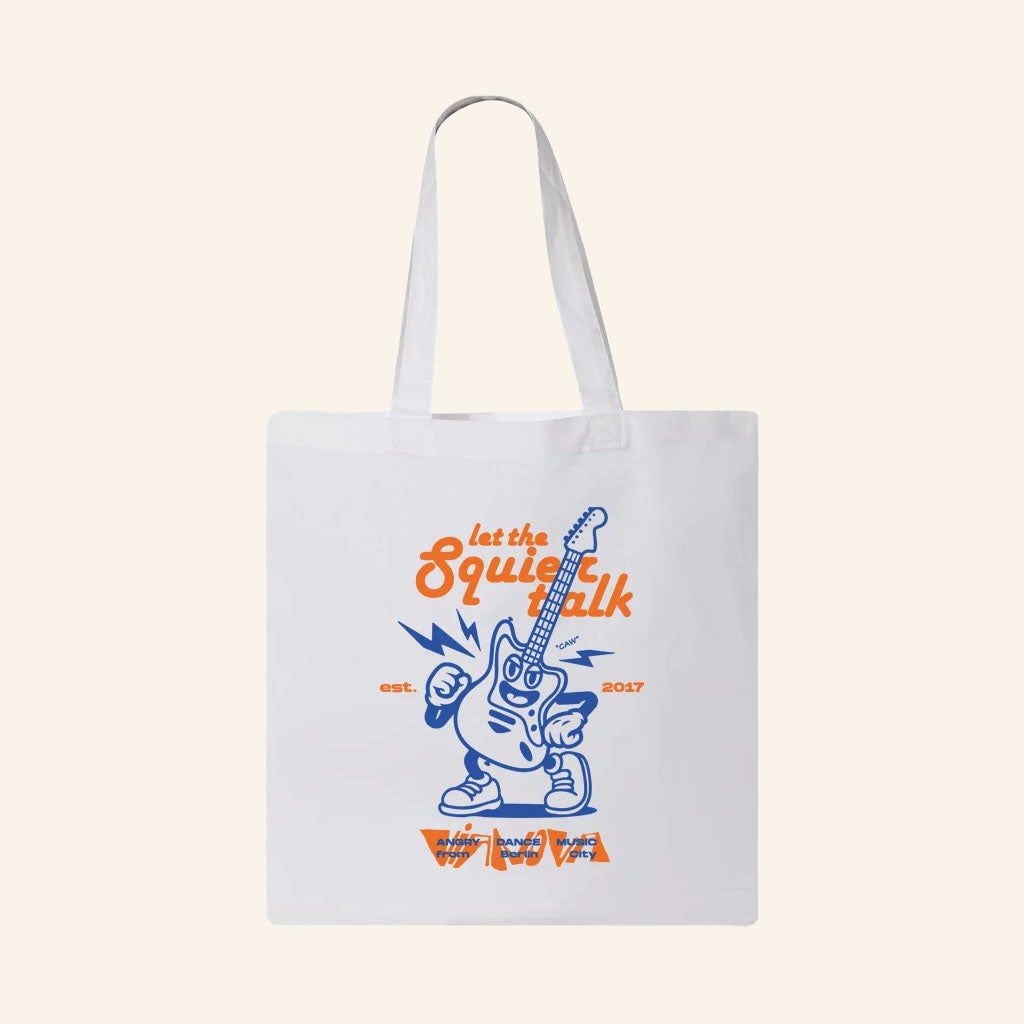Vianova Merch 2026 Squier Talk Tote Bag Good Gifts For Music Lovers
