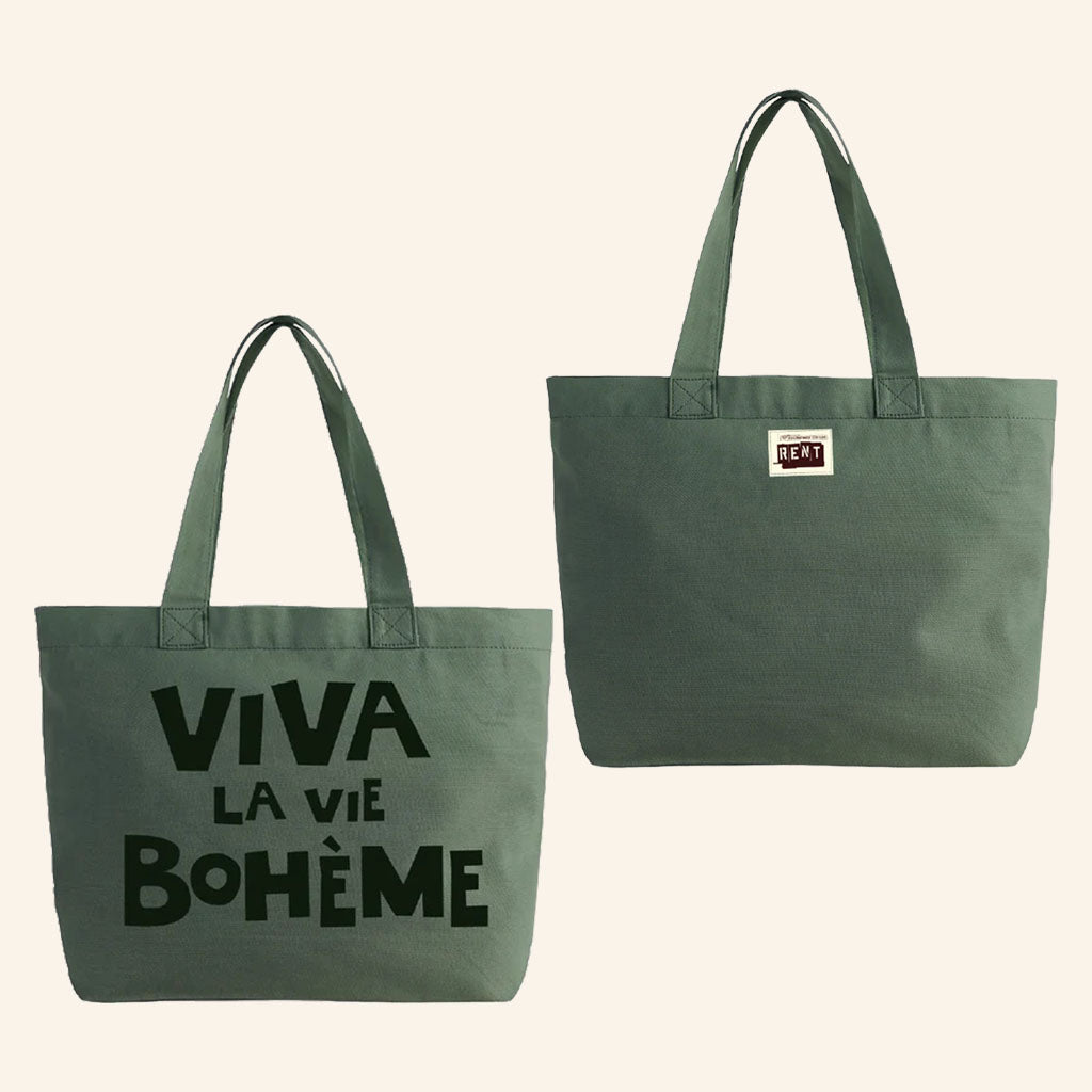 Rent 30Th Anniversary Merch 2026 La Vie Boheme Tote Bag Broadway Cares Rent Merch Fan Gifts