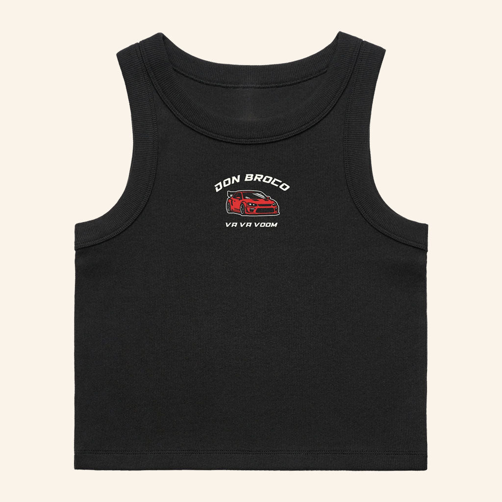 Don Broco Merch 2026 Va Va Voom Tank Top Black Gift Ideas For Sisters
