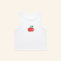 IGIN Merch 2026 Apple Crop Tank Top White BTS Jin Merch Best Gift For Sisters