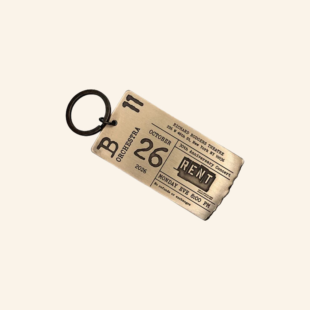 Rent 30Th Anniversary Merch 2026 RENT 30th Keychain Broadway Cares Rent Merch Theater Fan Gift
