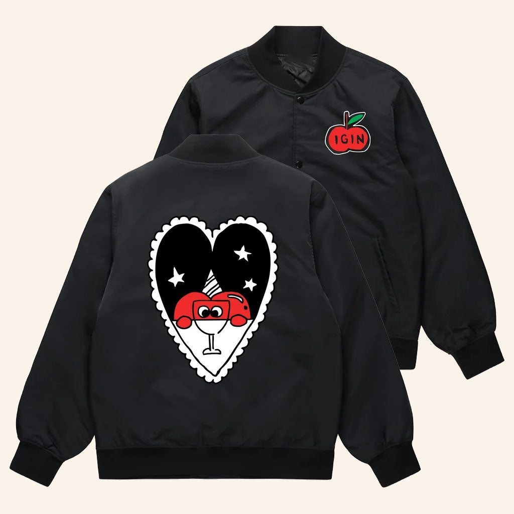 IGIN Merch 2026 Appuri Heart College Bomber BTS Jin Merch Gifts For Besties
