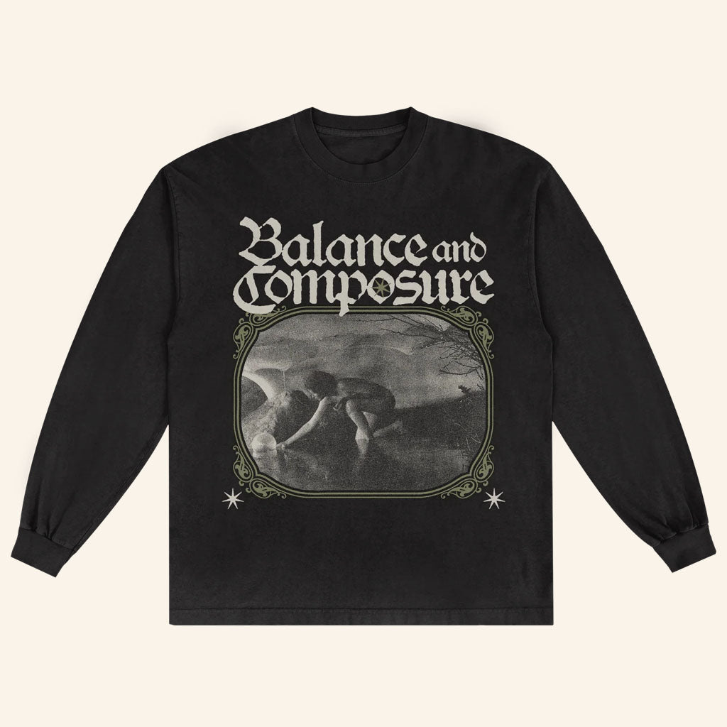 Balance And Composure Merch 2026 Framed Black Long Sleeve Shirt Gift For Band Fans