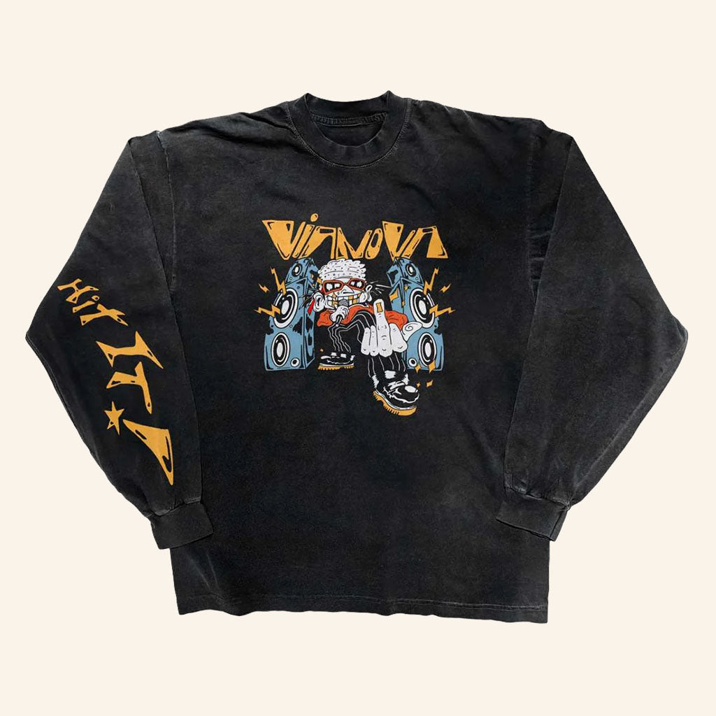 Vianova Merch 2026 Middle Finger Long Sleeve Shirt Unique Gift For Band Fans