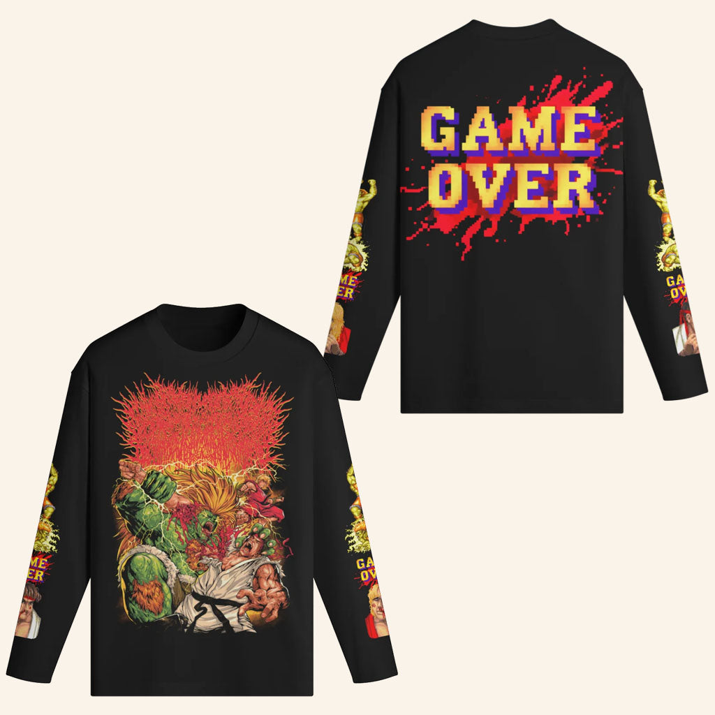 Xavleg Merch 2026 Game Over Long Sleeve Shirt Music Related Gifts For Guys