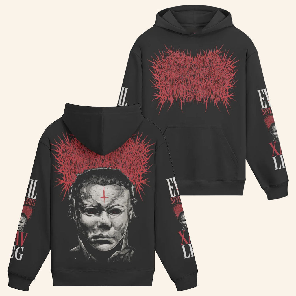 Xavleg Merch 2026 Evil Never Dies Hoodie Present For Death Metal Band Fans