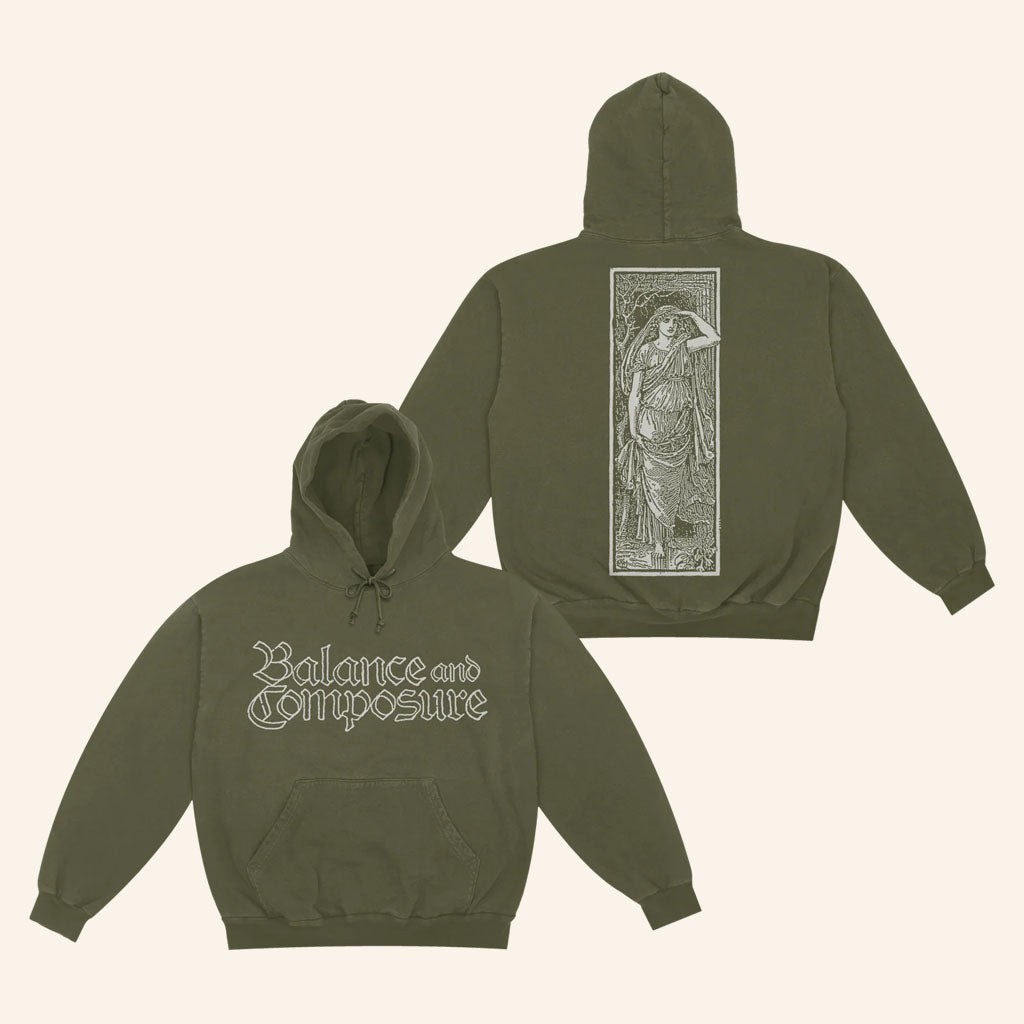 Balance And Composure Merch 2026 Woodcut Hoodie Gifts For Men Music Lovers