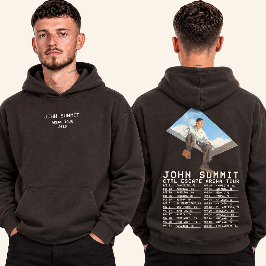 John Summit Merch CTRL Escape Arena Tour 2026 Sky Portal Tour Dates Hoodie Concert Outfits