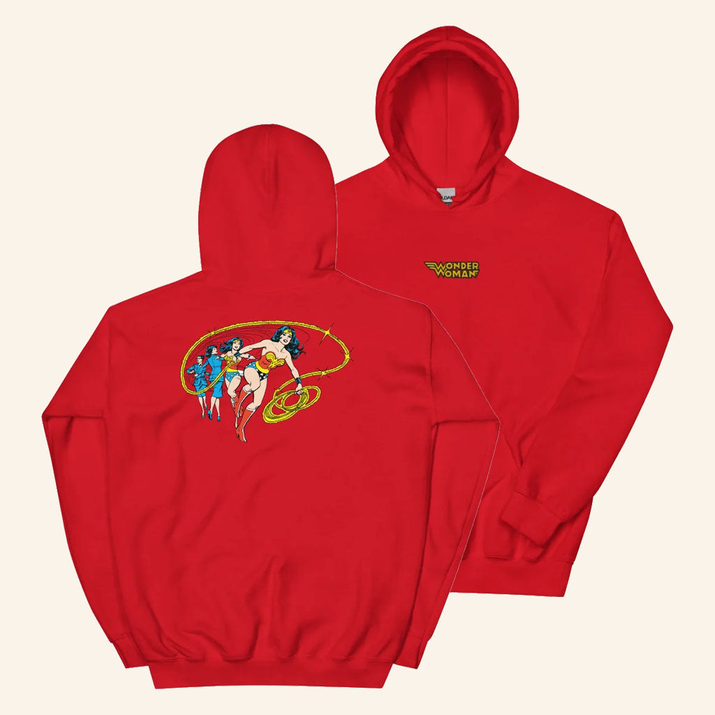 Wonder Woman Merch 2026 Wonder Woman Costume Transformation Hoodie Gift For DC Lovers