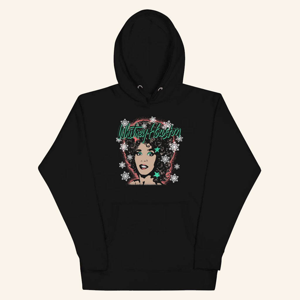 Whitney Houston Merch 2026 Snow Flake Hoodie Whitney Houston Hoodie Christmas Gifts