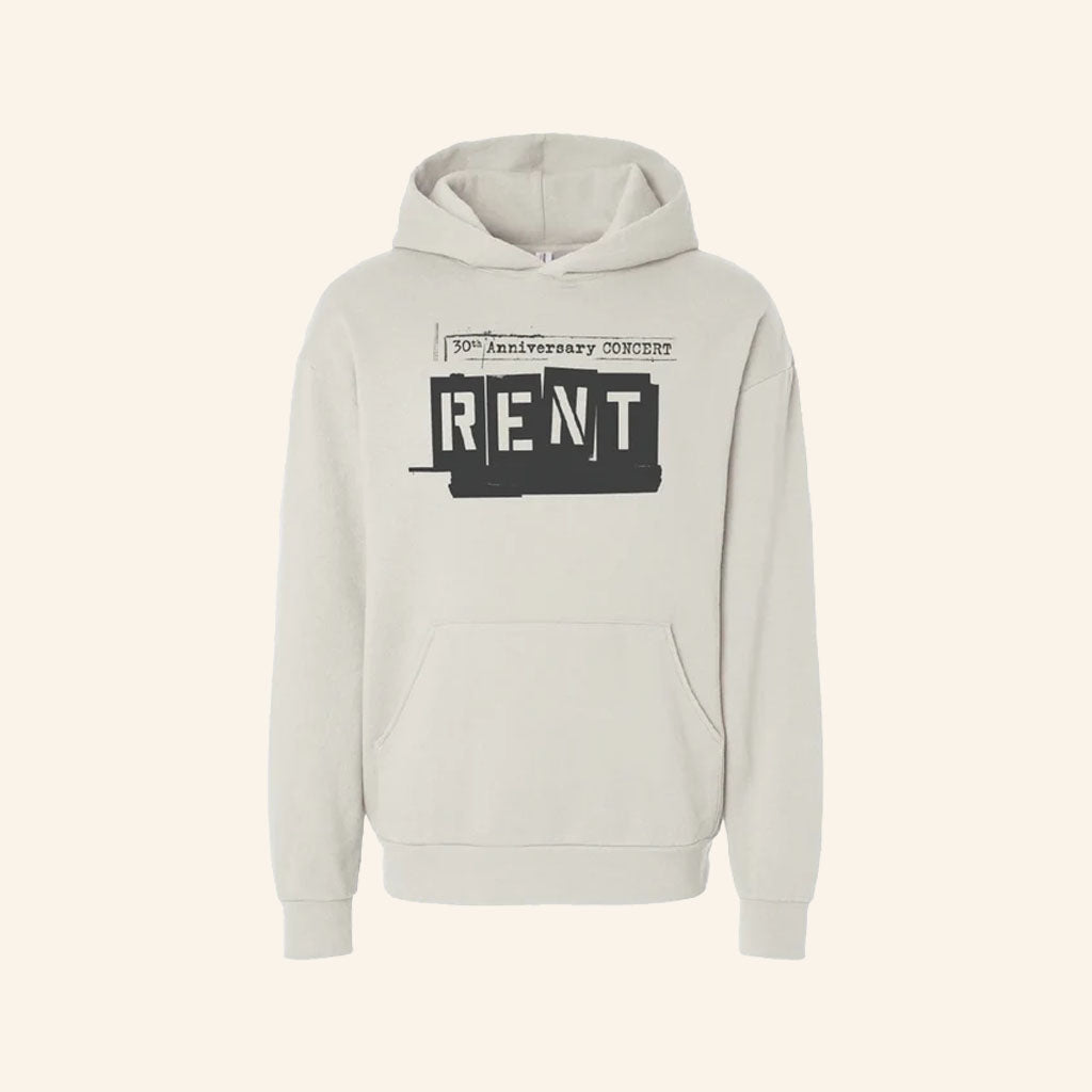 Rent 30Th Anniversary Merch RENT 30th Anniversary Hoodie 2026 Broadway Cares Rent Merch