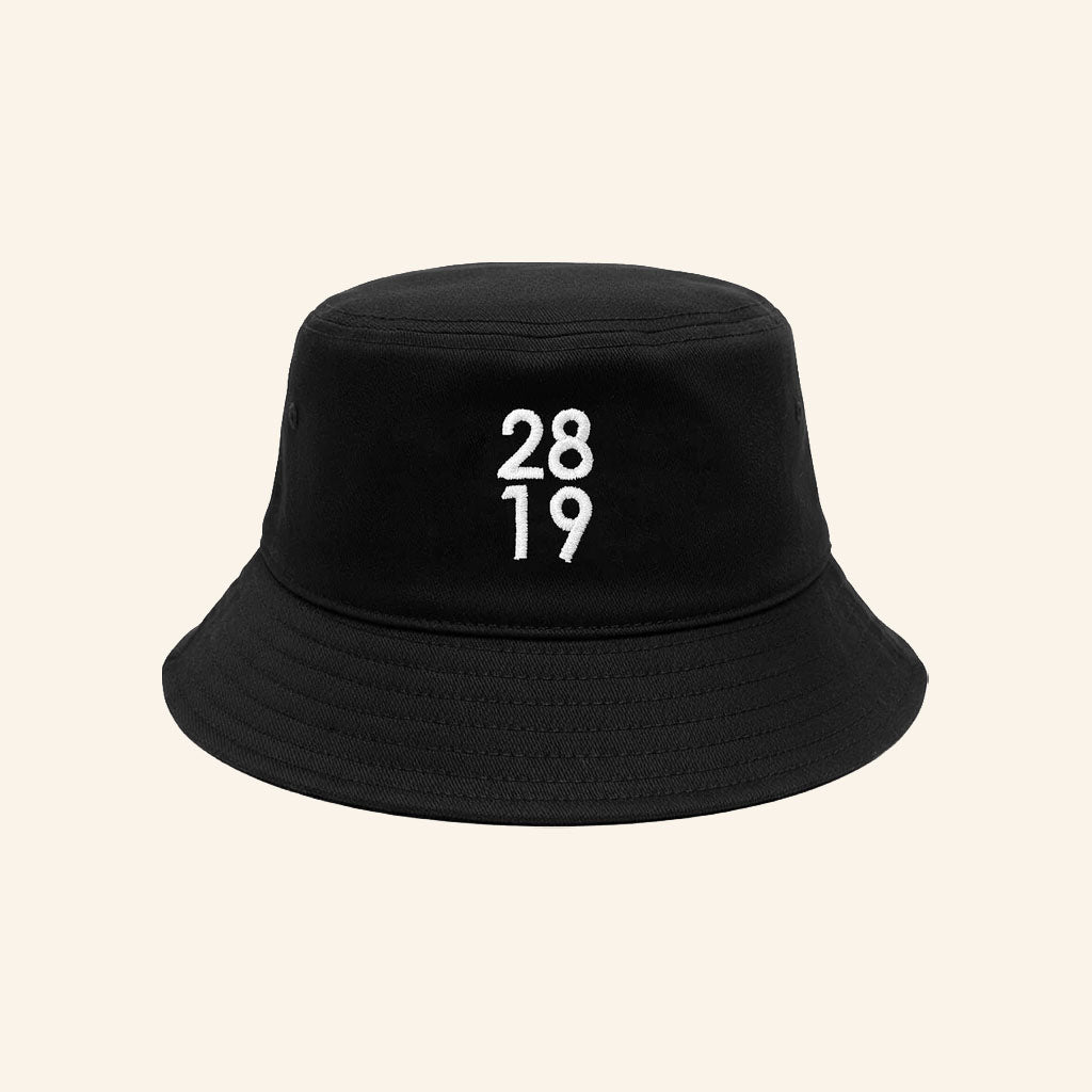 2819 Merch 2819 Stacked Bucket Hat Black 2819 Church Merch Christian Present For Friends