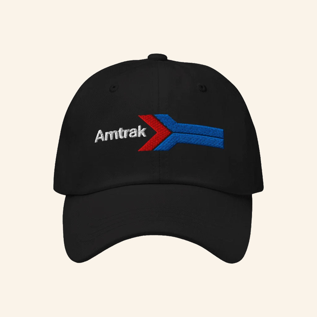 Amtrak Merch 2026 Amtrak Train Logo Hat Embroidered Railroad Cap Black Gift For Friends