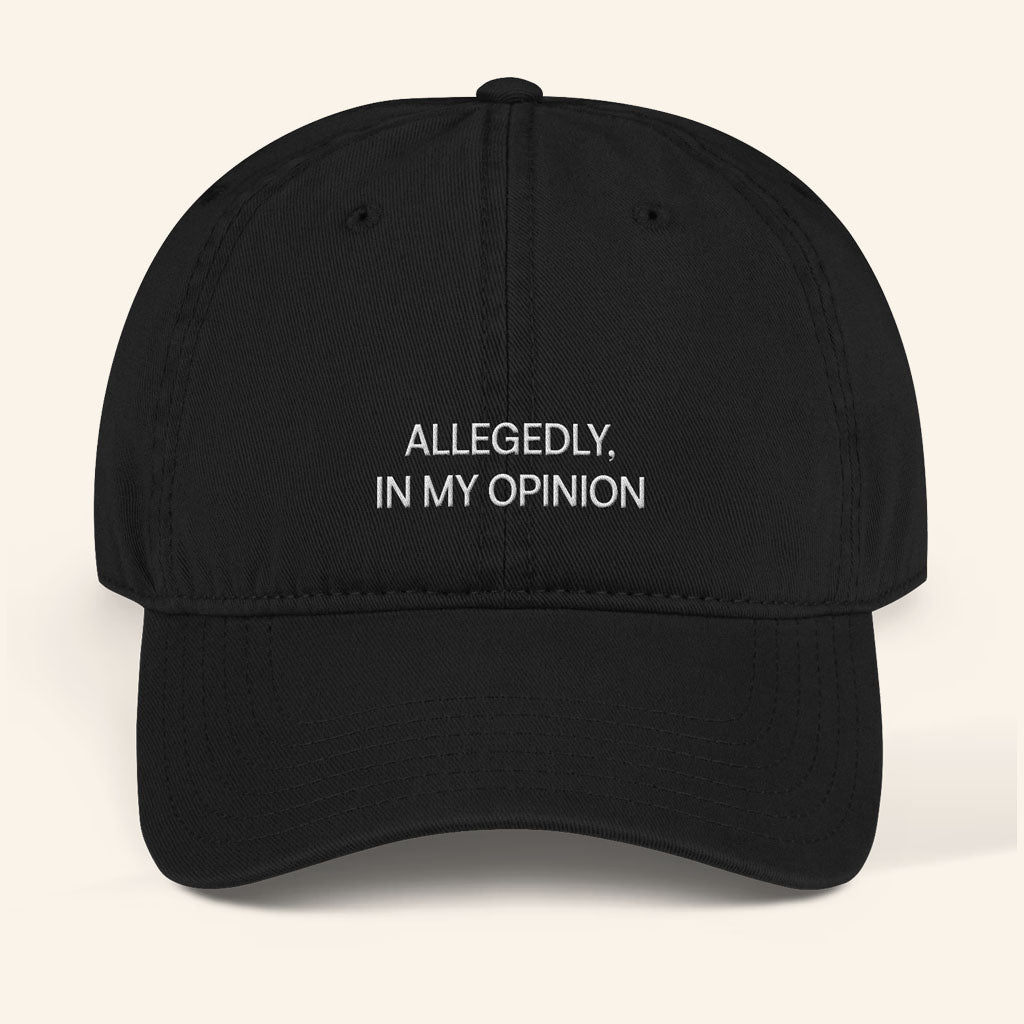 Do We Know Them Merch 2026 The REDACTED Hat Embroidered Allegedly In My Opinion Cap Black