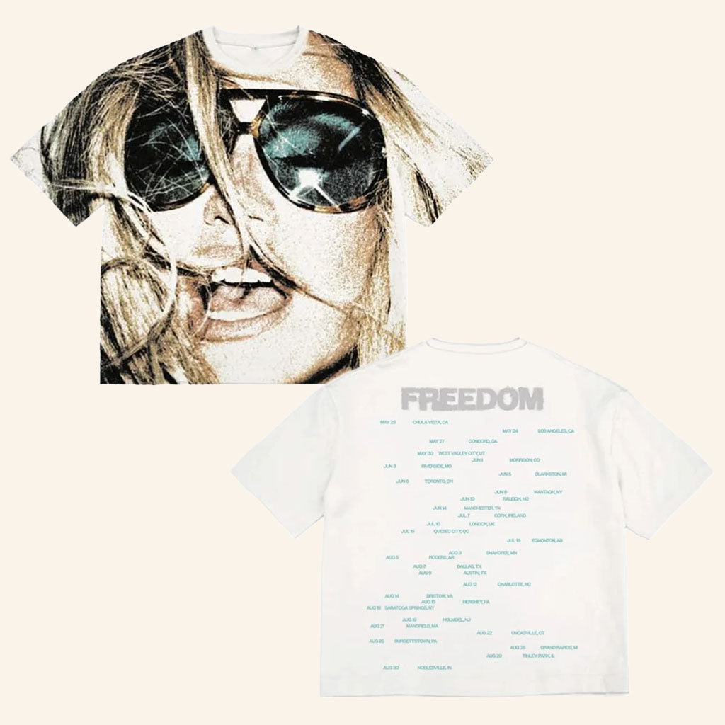 Kesha Merch 2026 Freedom Tour T-Shirt White Kesha Concert Merch Gift For Music Lovers