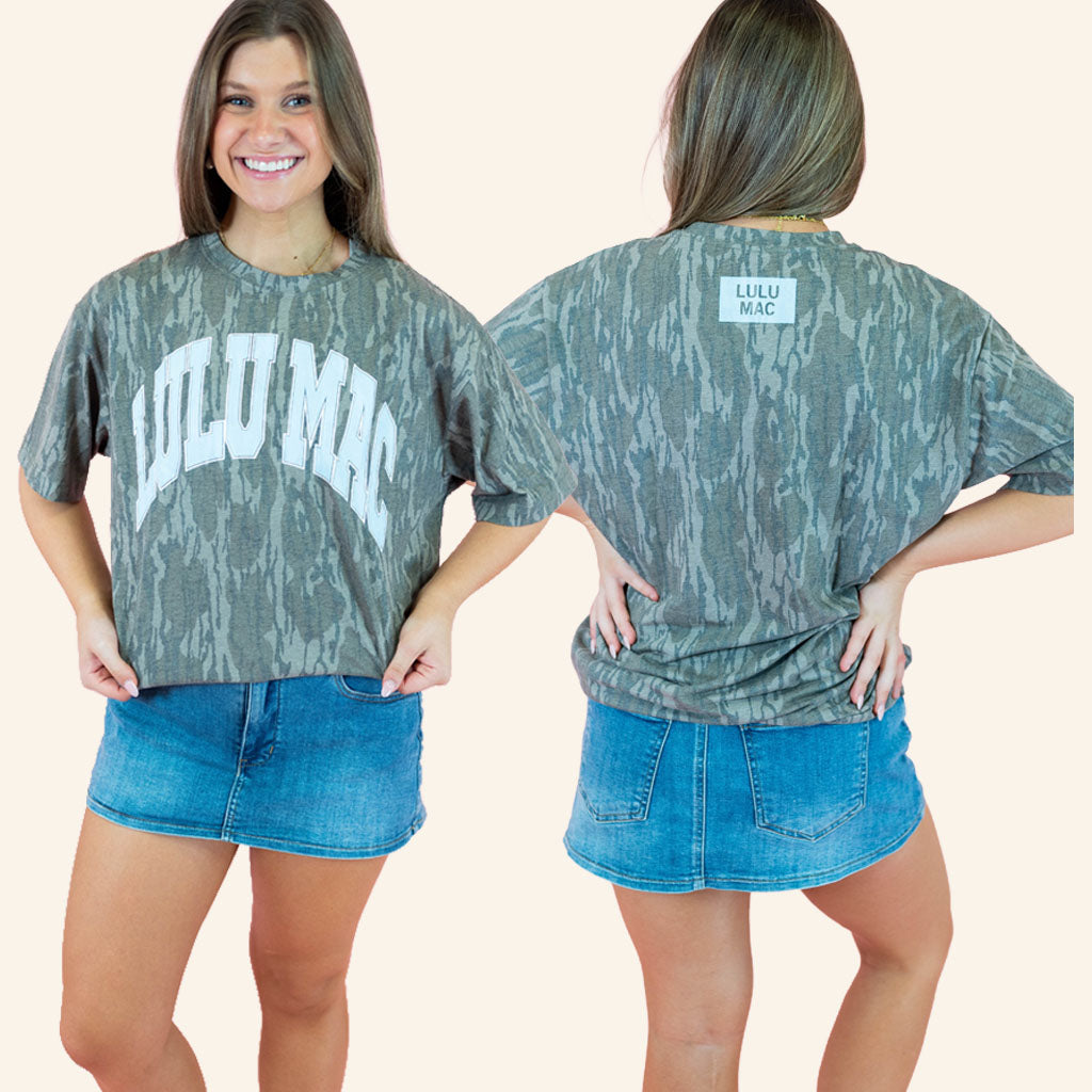 Lulu Mac X Mossy Oak Merch 2026 Bottomland T-Shirt Lulu Mac Shirt Gift For Sisters