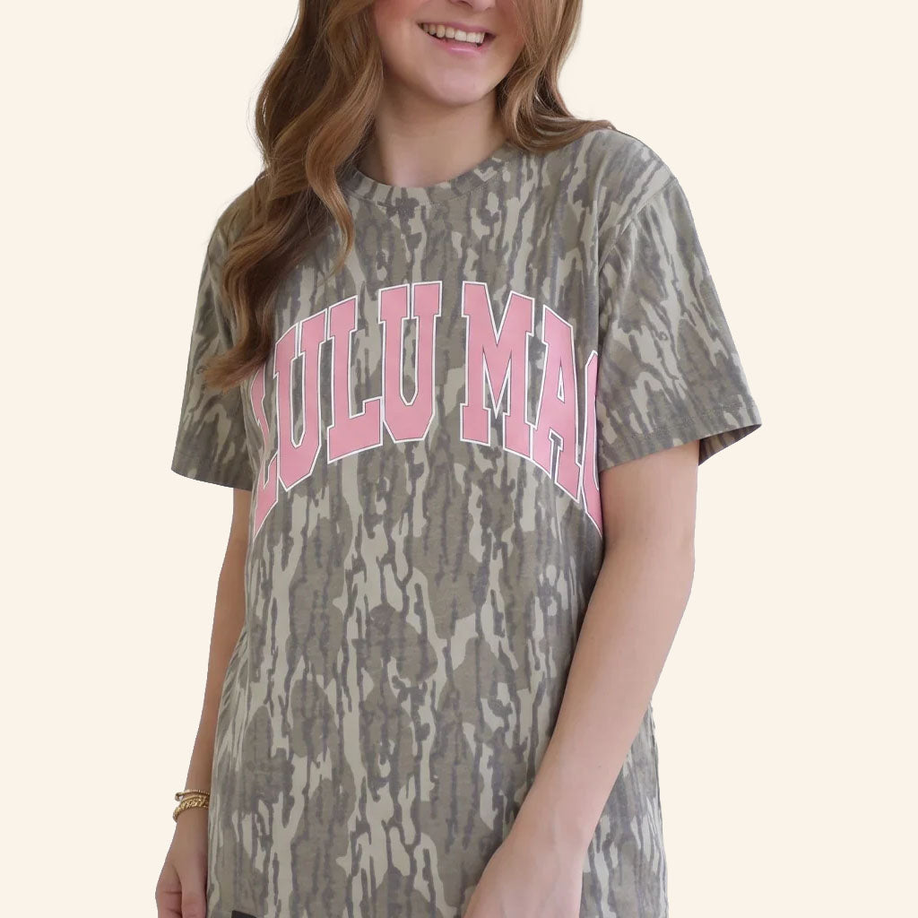 Lulu Mac X Mossy Oak Merch 2026 Bottomland T-Shirt Lulu Mac Shirt Present For Her