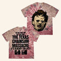 Online Ceramics Merch 2026 Leatherface From the Grave Tie Dye T-Shirt Gift For Horror Fans