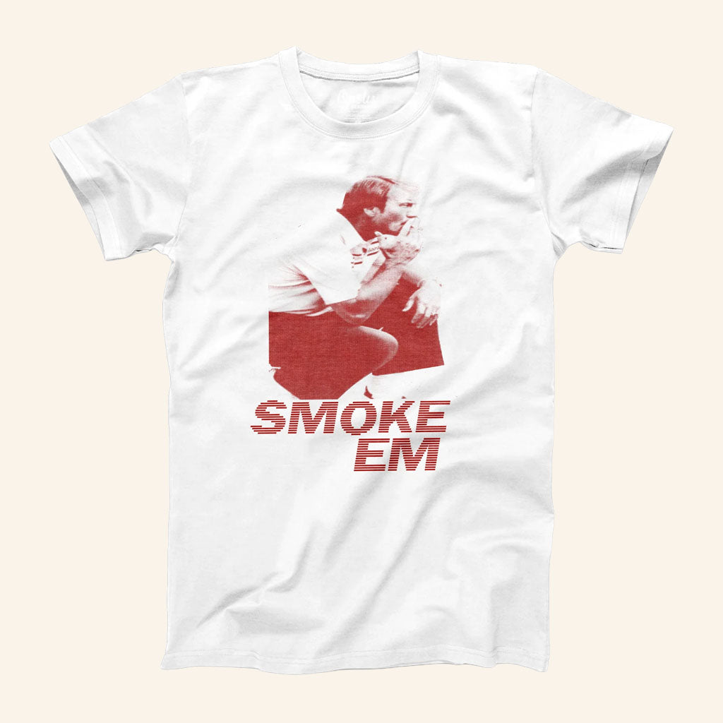 Opolis Clothing Merch 2026 Smoke Em T-Shirt White Barry Switzer Merch Gift For Football Fans